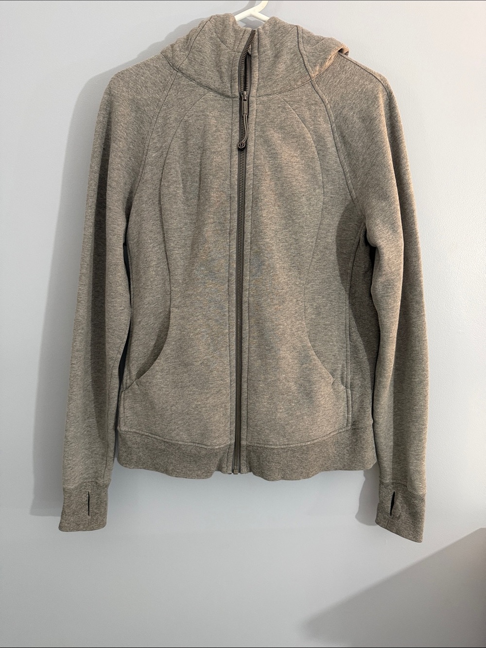 Lululemon Scuba Heathered Gray Full-Zip Hoodie